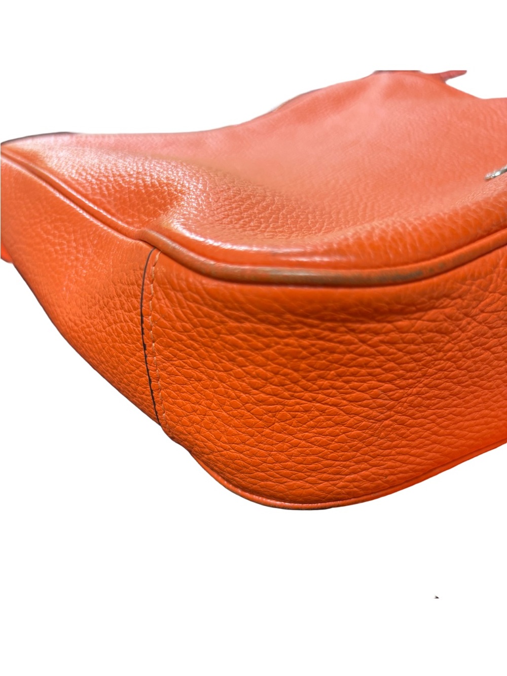 Coach Pebbled Leather Crossbody Bag in Orange - Picture 3 of 7